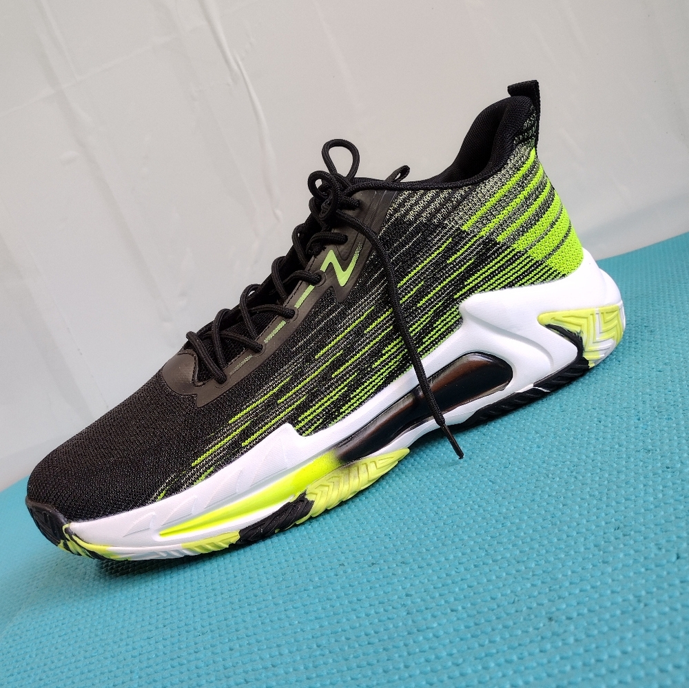 NWOT Beita Mens Casual Sneakers Walking Sports Shoes Black Green - 11.5